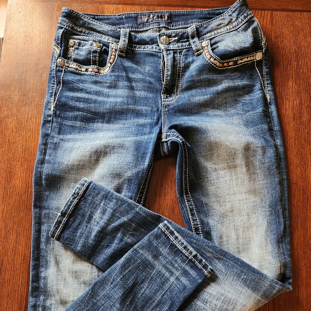 Miss Me Mid-Rise Skinny Size 28 Inseam 32